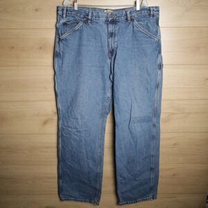 C.E. SCHMIDT WORKWEAR Mens Denim Carpenter Jeans 40x34 Blue Cotton